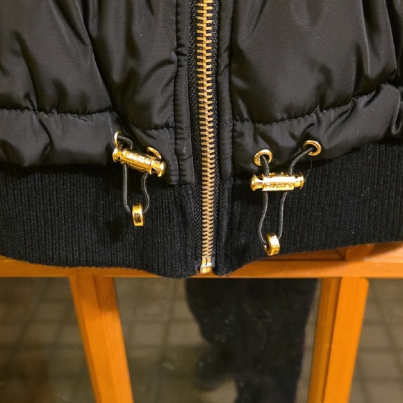 Calvin Klein Performance Women's Black Puffer Vest with Gold Accents - Picture 4 of 8